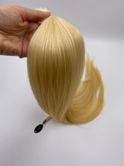 Славянские волосы в срезе Светлый блондин золотистый тон 10